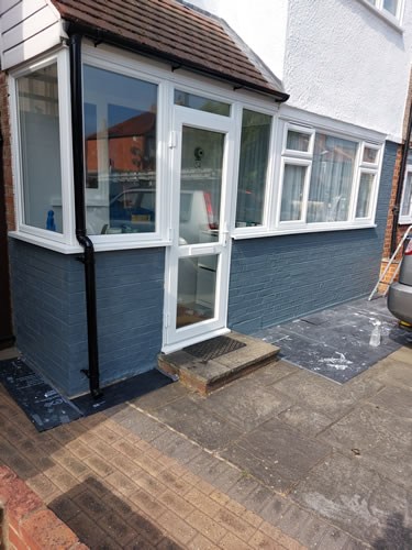 Front exterior decorating